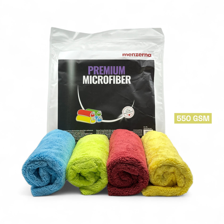 Menzerna Premium Mikrofasertuch Set 40x40 550GSM