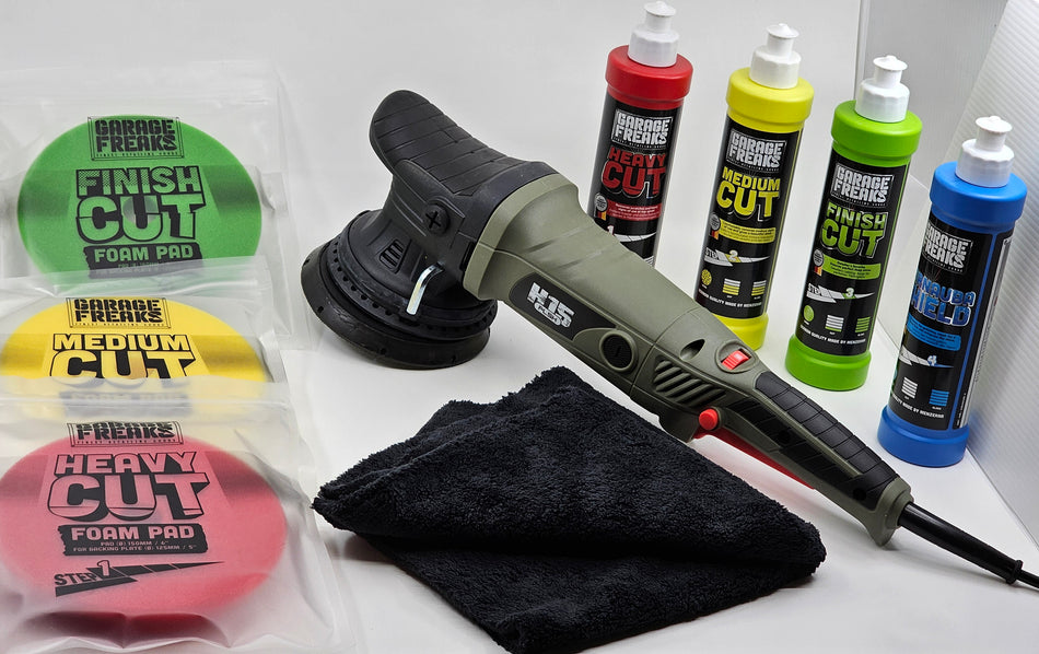 Plsh H15 Eccentric Polisher + Garage Freaks Polishes 250Ml 