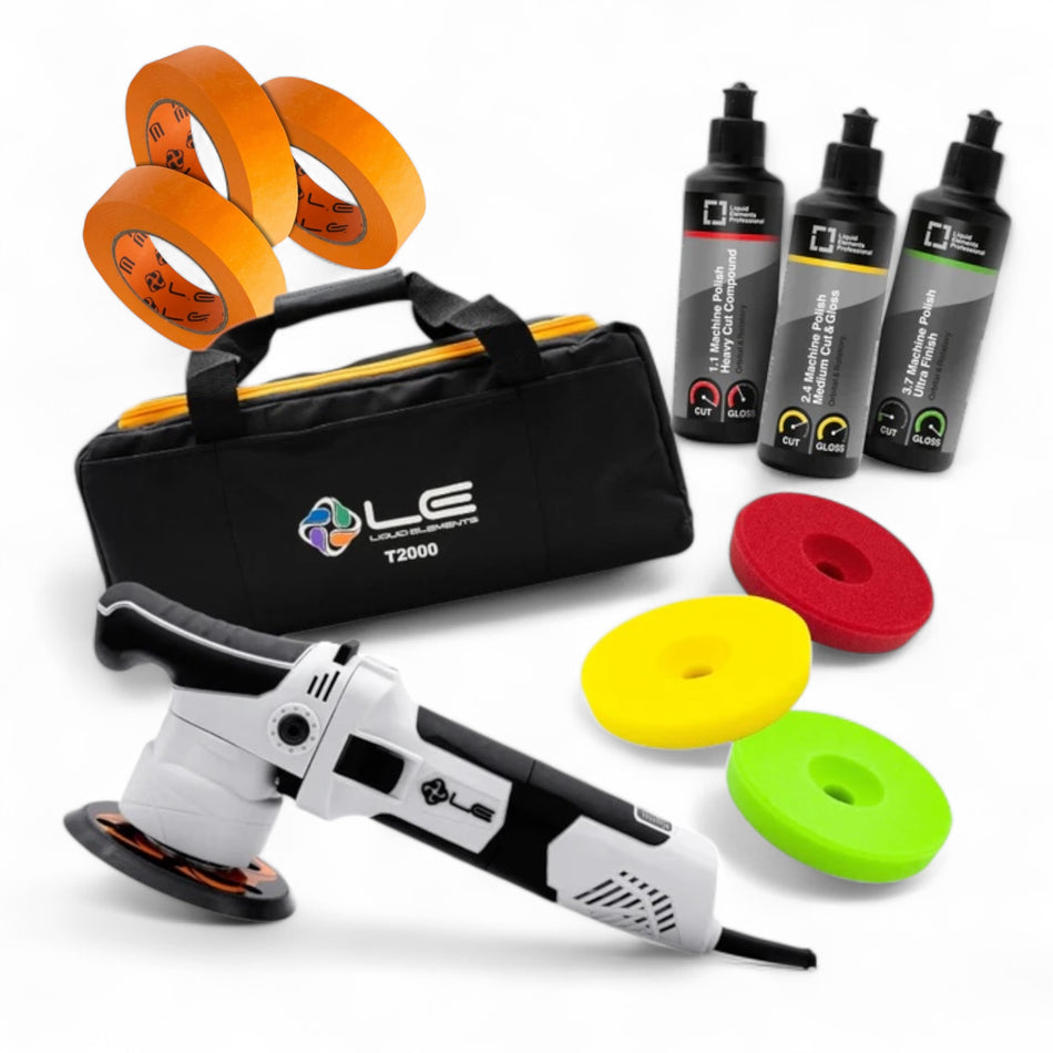 T2000 V4 - Exzenter Poliermaschine - Set - Liquid Elements