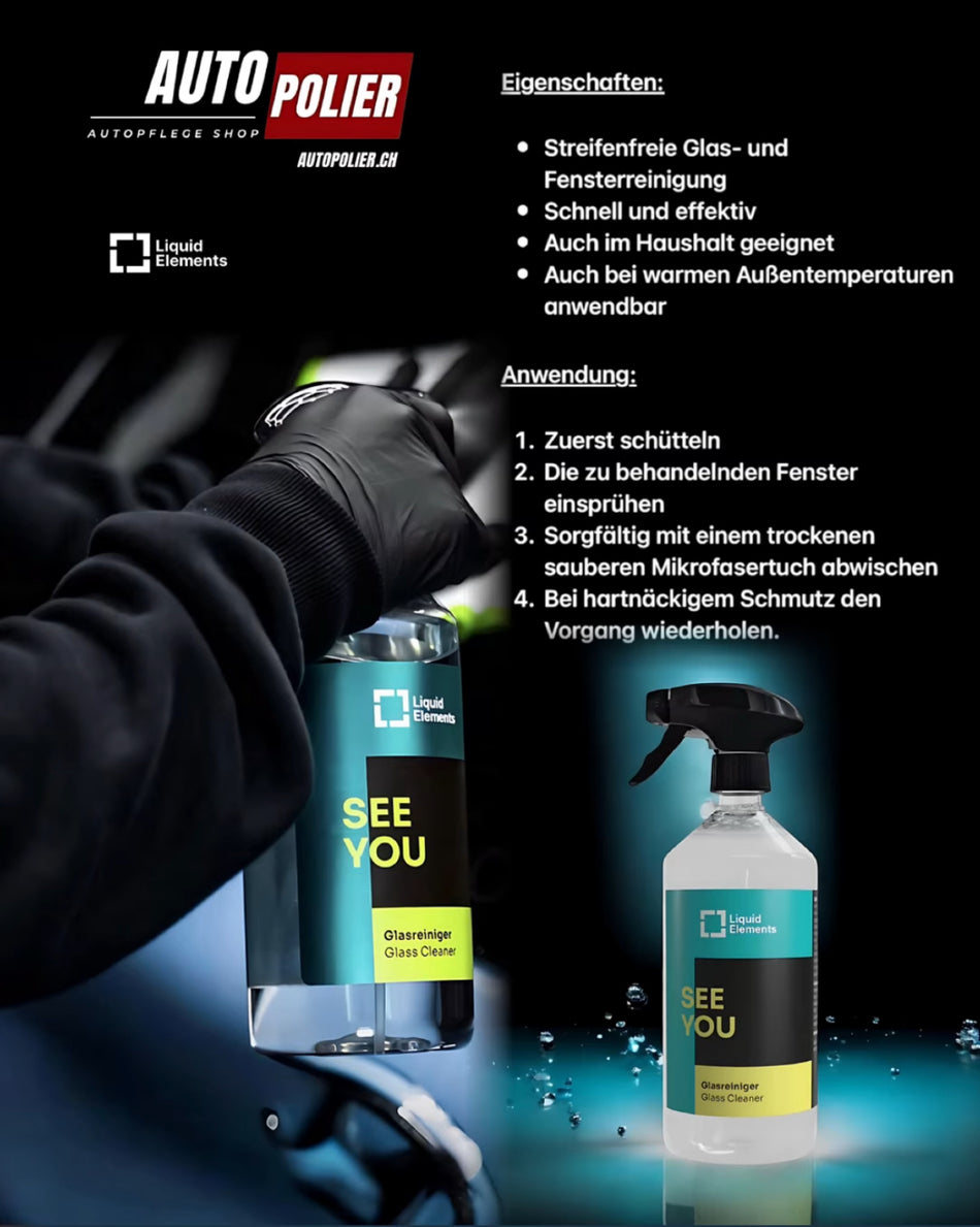 Liquid Elements Glasreiniger See You 1 Liter