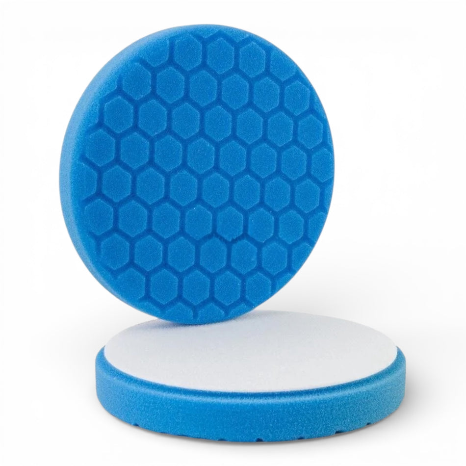 Polierpad Premium Hexagon Blau 125/135mm