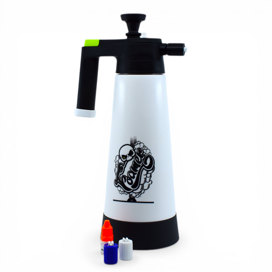 Nuke Guys Foamer 2 Liter - inkl. 3 Düsen, Silikonöl + Anleitung - Schaumsprüher für Snow Foam