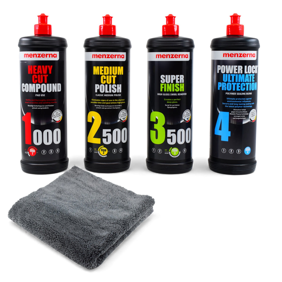 Menzerna Autopolitur Set 1000,2500,3500,4