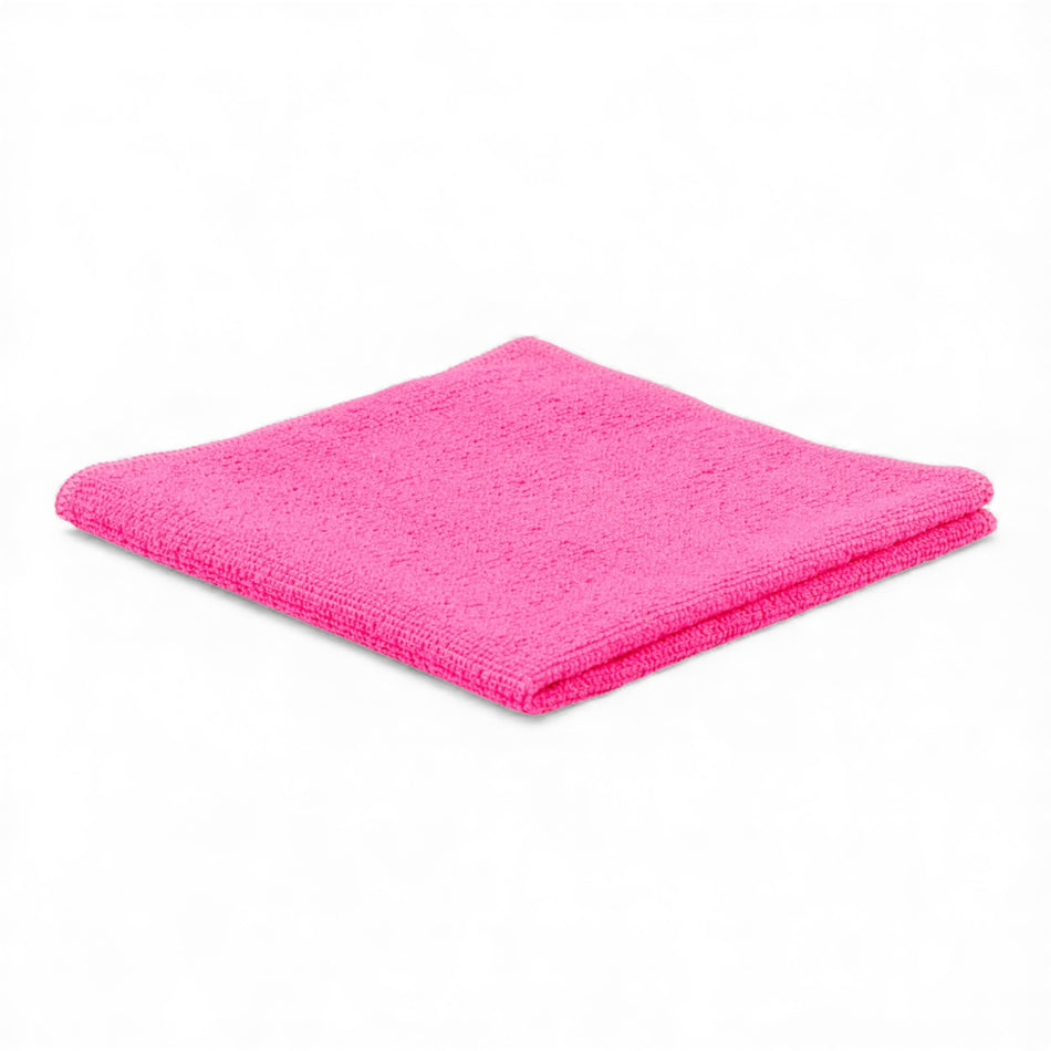 Premium Mikrofaser Poliertuch Pink 38x38cm 200GSM