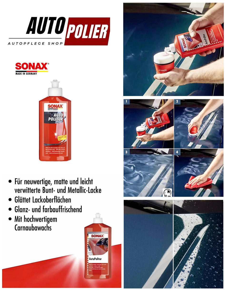 SONAX car polish for colored and metallic paints 250ml