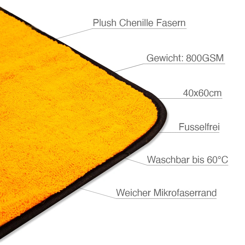 Liquid Elements Orange Baby, Mikrofaser Trockentuch 60 x 40 cm 800 GSM