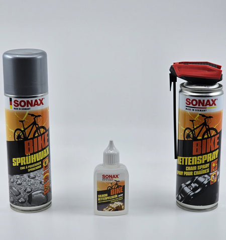 SONAX FAHRRAD PREMIUM SET SPRÜHWAX, KETTENPFLEGEÖL, KETTENSPRAY