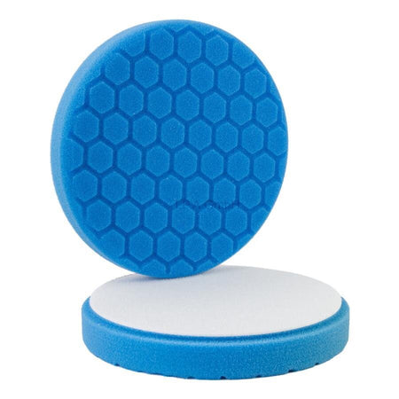 Premium Polierpad Hexagon Blau polieren 2 Ø125/135mm