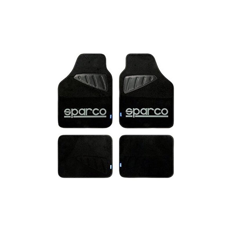 Auto-Fußmatten-Set Sparco Universal Schwarz/Grau (4 pcs)